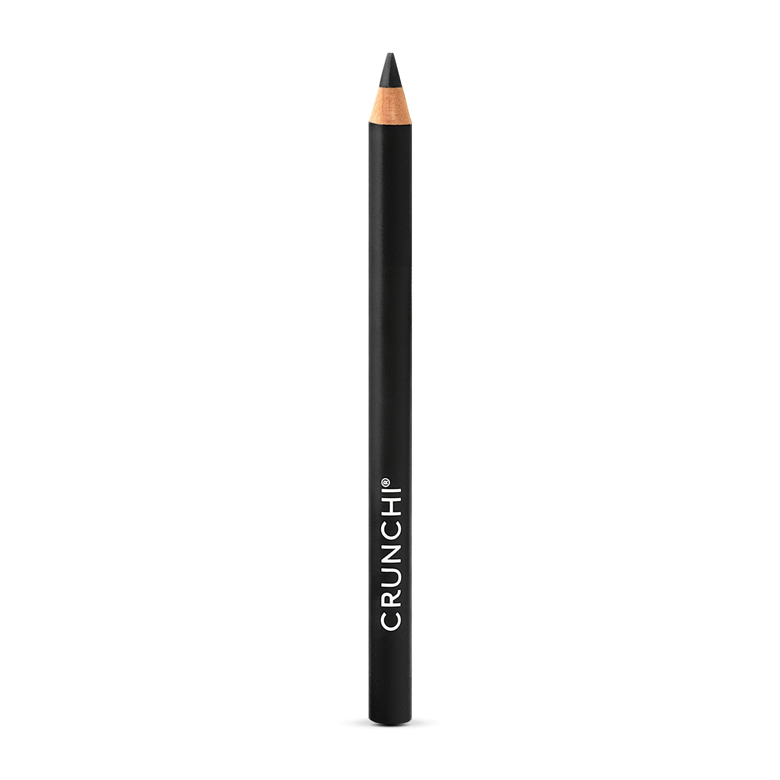 Black eyeliner pencil with 'CRUNCHI' branding on a white background