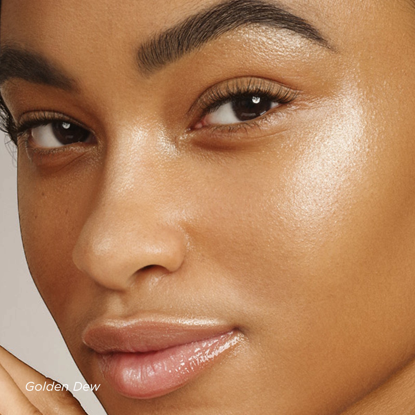 Close-up of a person's face with a focus on the skin texture and lighting.